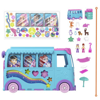 Afbeelding laden in galerijviewer, Polly pocket pet mobile adventure speelset