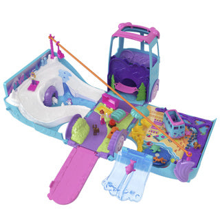 Afbeelding laden in galerijviewer, Polly pocket pet mobile adventure speelset