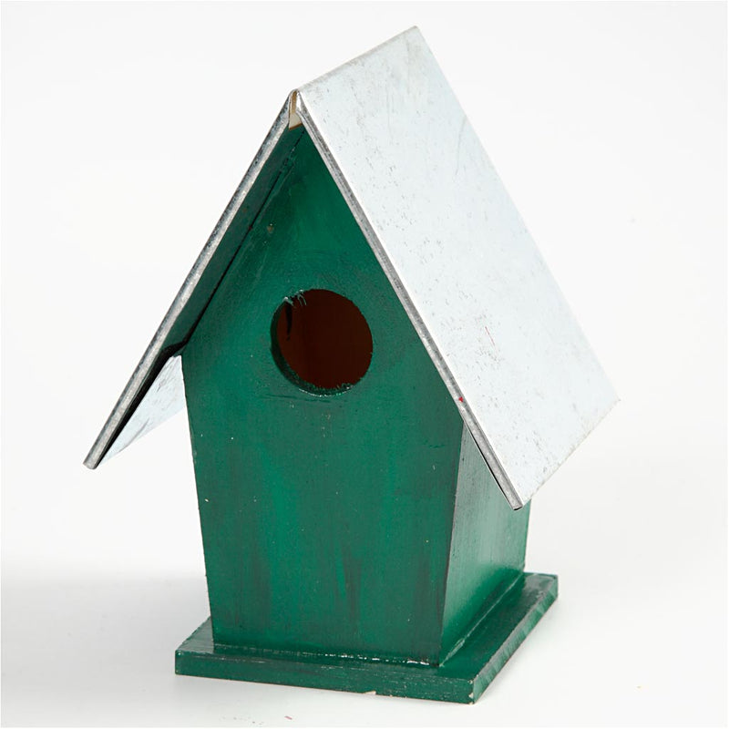Afbeelding laden in galerijviewer, Https: www.cchobby.nl vogelhuis-met-zinken-dak-afm-13-5x11x19-cm-gatgrootte-32-mm-1-stuk