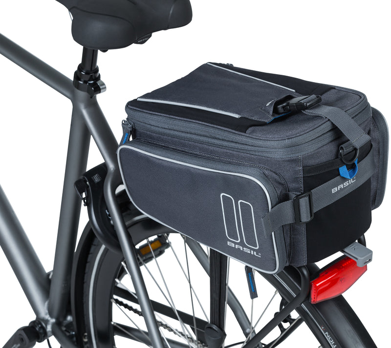 Load image into Gallery viewer, Basil Sport Design Trunkbag MIK - Grijs - Fietsrugzak - Unisex - Sportief - 7-15L