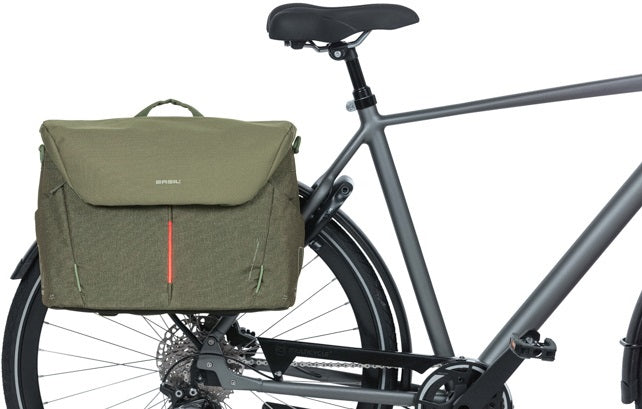 Load image into Gallery viewer, Basil B-Safe Commuter Nordlicht - laptoptas - 17 liter - olijf groen