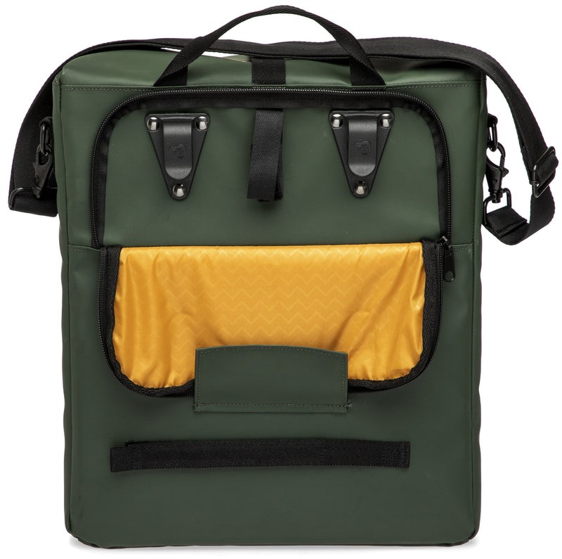 Load image into Gallery viewer, Odense Single Fietstas - Waterafstotend - 17,5L - Zwart Groen