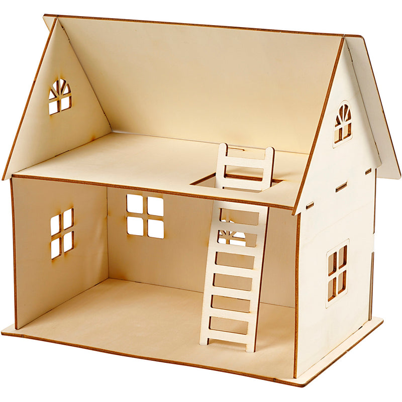 Load image into Gallery viewer, Creativ company https: www.cchobby.nl diy-poppenhuis-h-25-cm-afm-18x27-cm-1-stuk