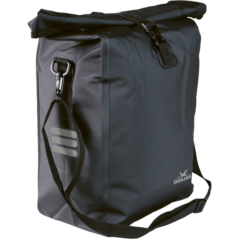 Load image into Gallery viewer, Greenlands fietstas waterproof small 18.5 liter 27 x 49 x 14 cm - zwart