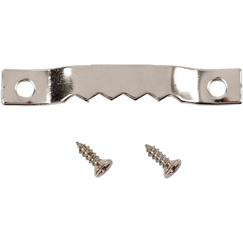 Afbeelding laden in galerijviewer, Https: www.cchobby.nl ophangbeslag-afm-5x40-mm-zilver-10-stuk-1-doos