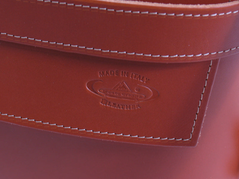 Load image into Gallery viewer, Monte Grappa Fietstas leer 7,5 liter 30 x 10 x 25 cm brandy