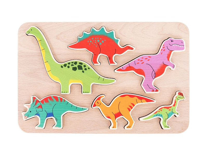 Load image into Gallery viewer, Bajo houten sorteer dinosaurussen.