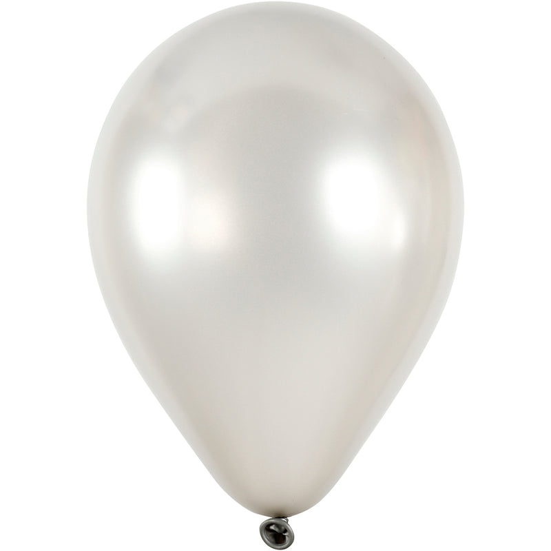Afbeelding laden in galerijviewer, Https: www.cchobby.nl ballonnen-d-23-cm-rond-zilver-8-stuk-1-doos
