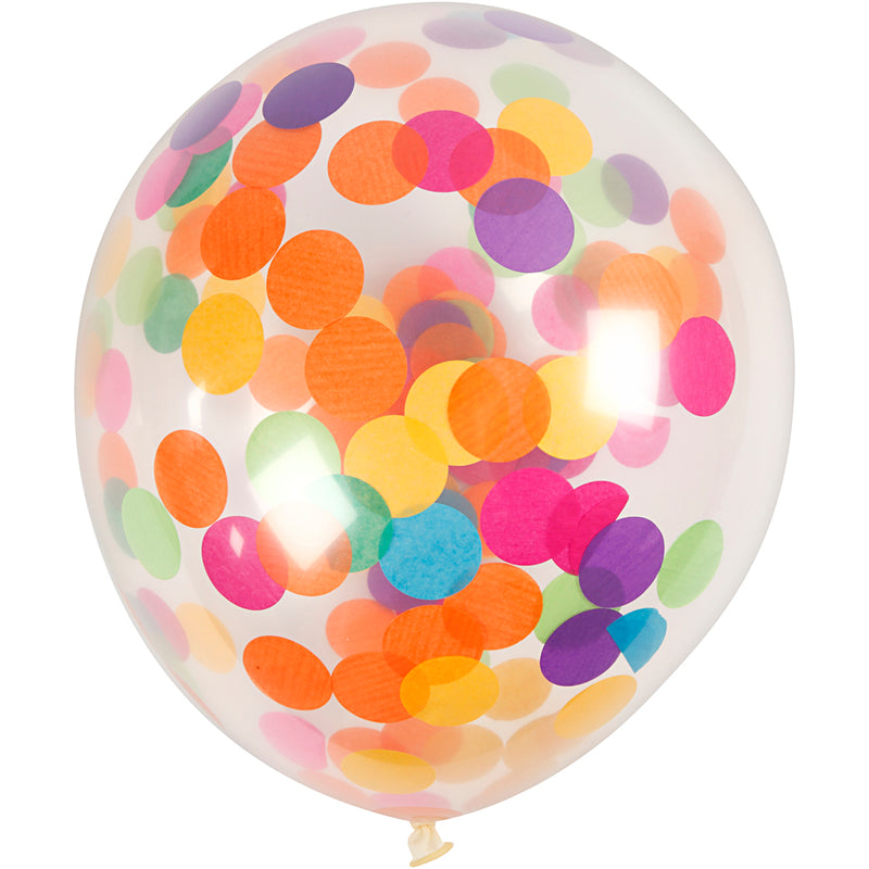 Afbeelding laden in galerijviewer, Https: www.cchobby.nl ballonnen-met-confetti-rond-d-23-cm-transparant-4-stuk-1-doos