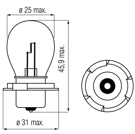 Load image into Gallery viewer, Bosma lamp 12v-20w p26s