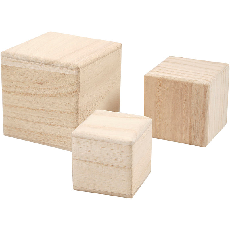 Afbeelding laden in galerijviewer, Creativ company https: www.cchobby.nl kubussen-afm-5-6-8-cm-3-stuk-1-doos