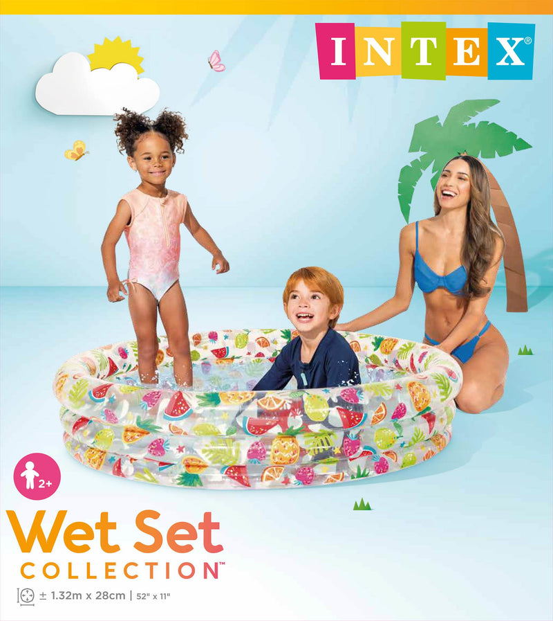Load image into Gallery viewer, Intex zwembad 3 rings fruitprint 132x28