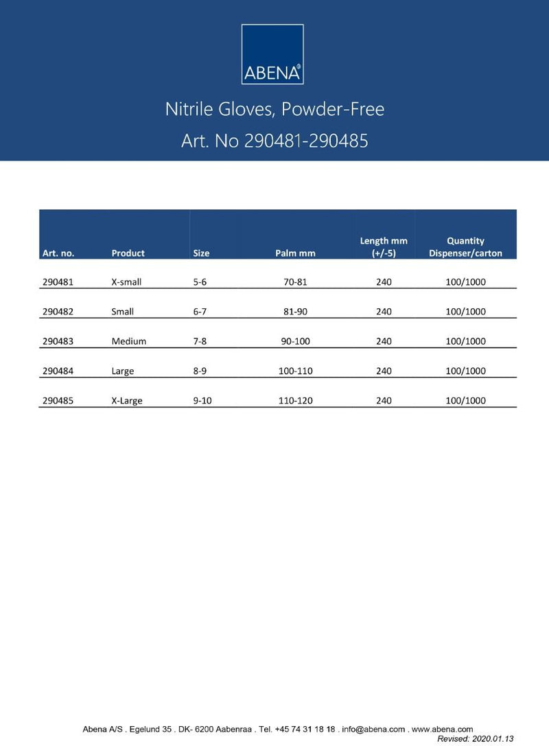 Load image into Gallery viewer, Abena poedervrije nitrile handschoenen maat medium 100 stuks zwart