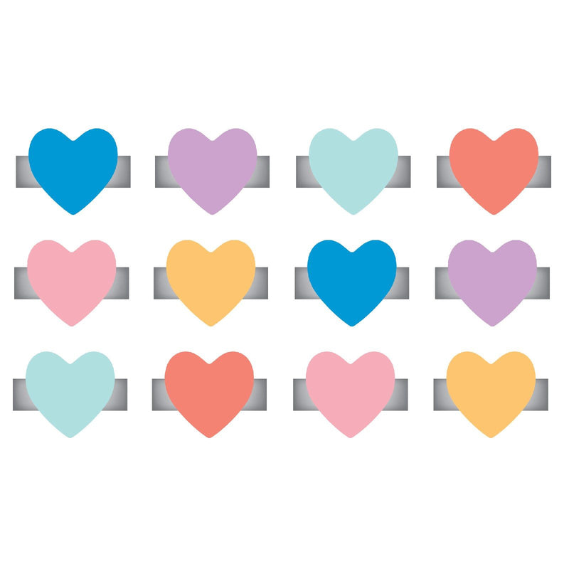 Load image into Gallery viewer, We r makers • charm staples heart multi color 12pcs