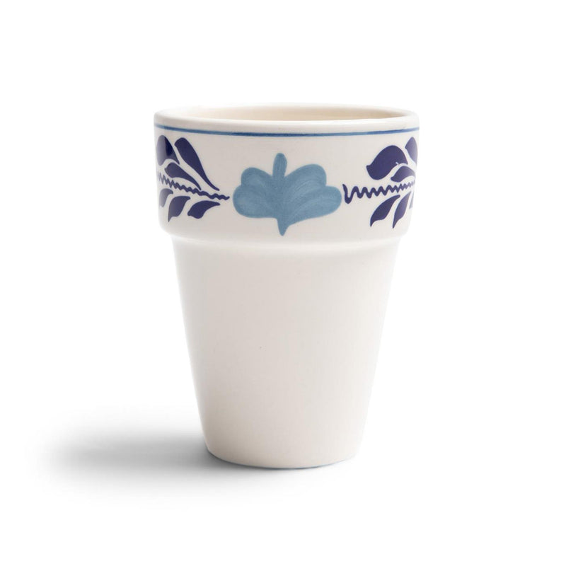 Load image into Gallery viewer, Boerenbont boerenblauw melkbeker 0,25l decor doos a 6 stuks