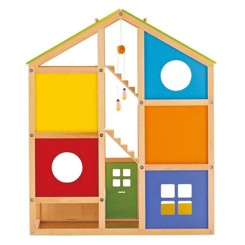 Load image into Gallery viewer, Hape poppenhuis vier seizoenen - volledig ingericht houten poppenhuis met 36 onderdelen, 3 jaar+