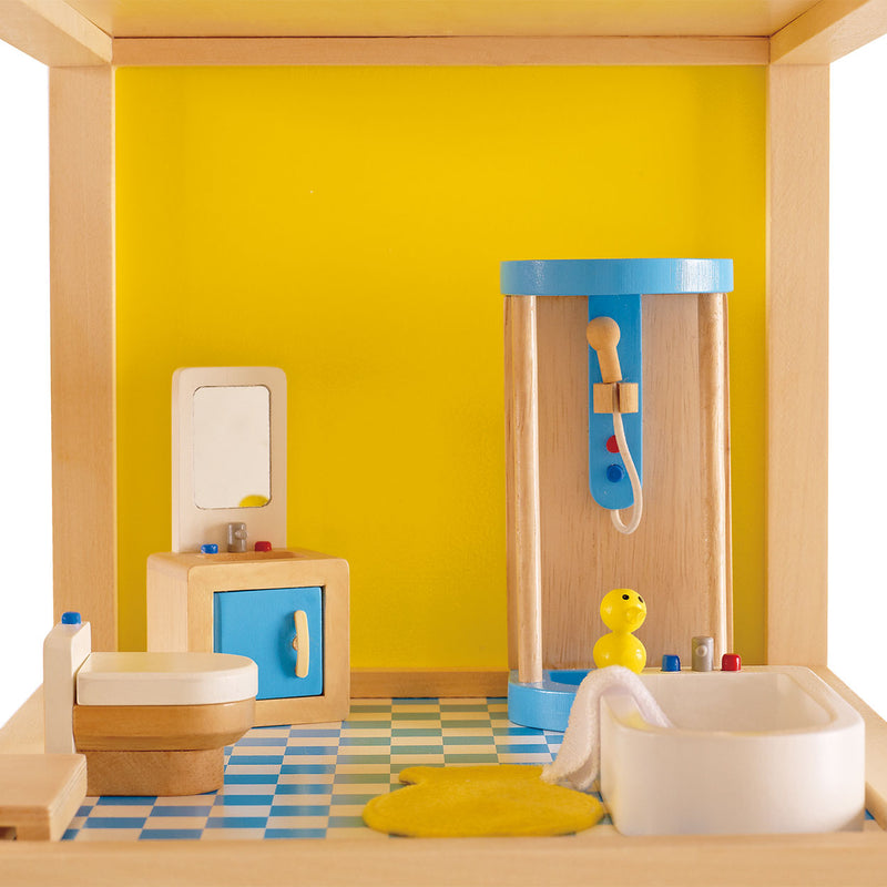 Load image into Gallery viewer, Hape poppenhuis badkamer