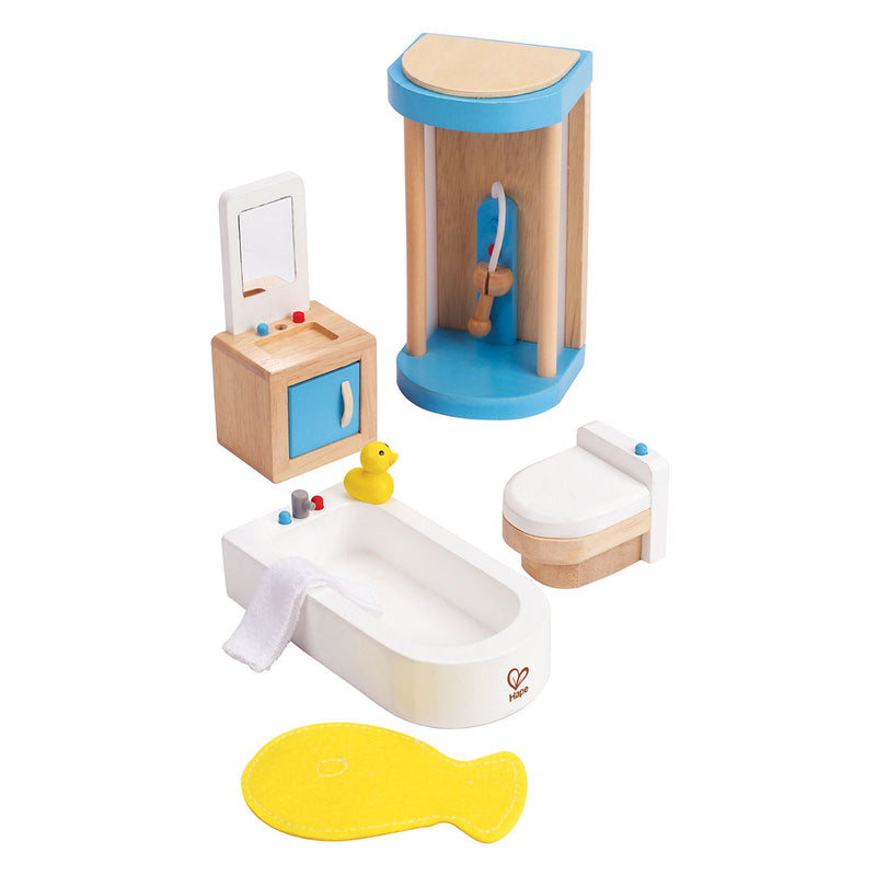 Load image into Gallery viewer, Hape poppenhuis badkamer