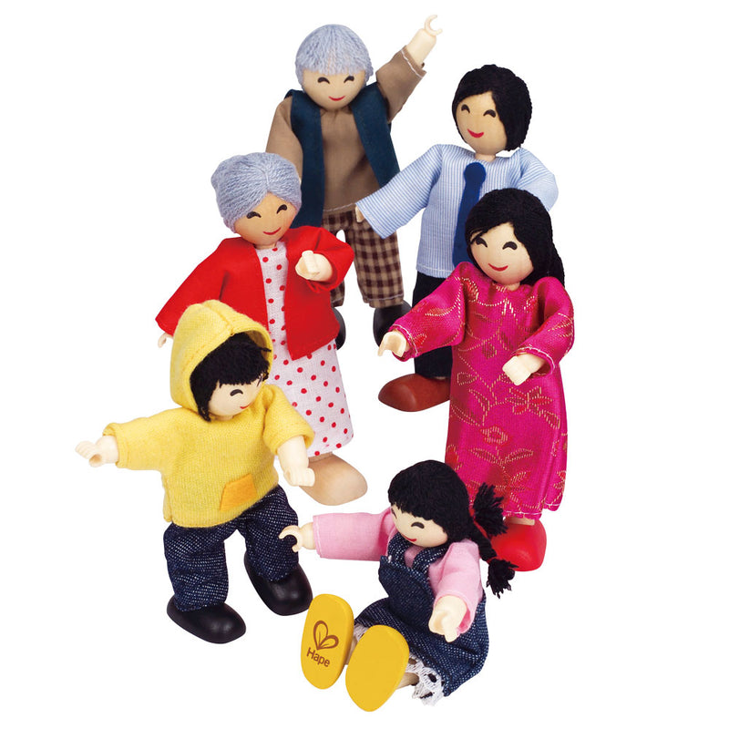 Load image into Gallery viewer, Hape poppenhuis familie aziatisch