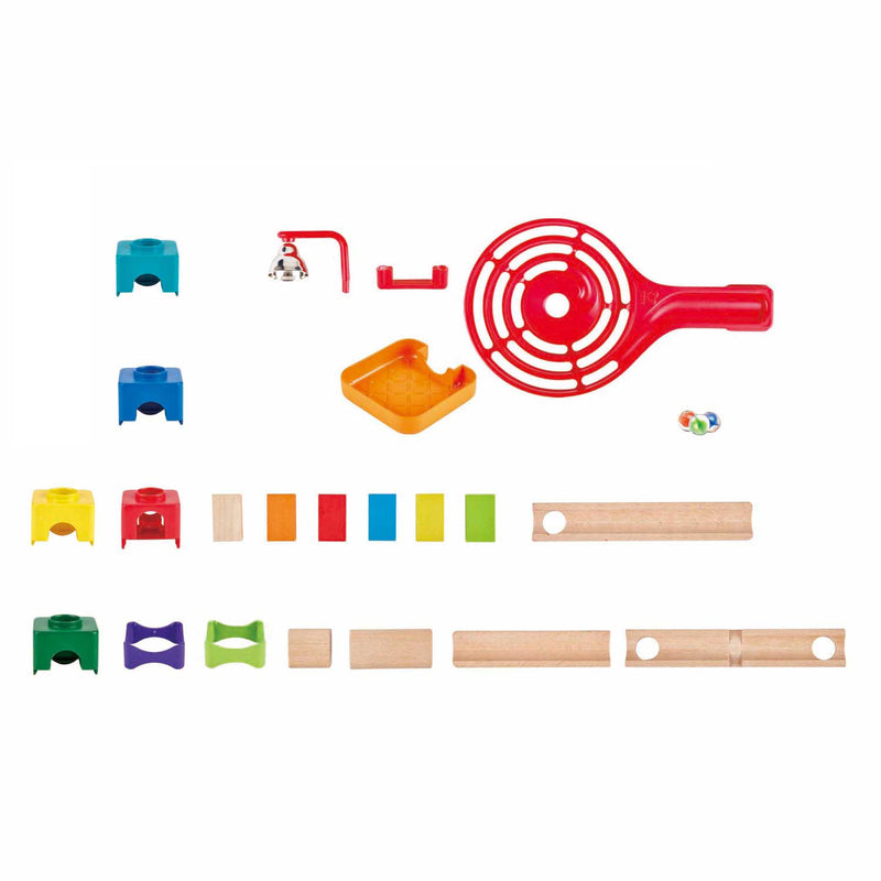 Load image into Gallery viewer, Edugro hape houten knikkerbaanset domino - 50dlg.