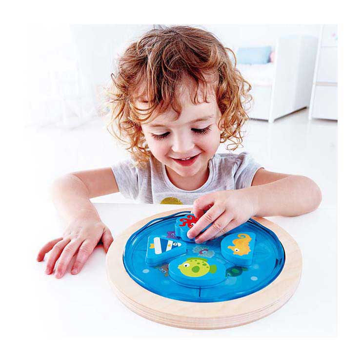 Load image into Gallery viewer, Hape onderwaterwereld vormenpuzzel
