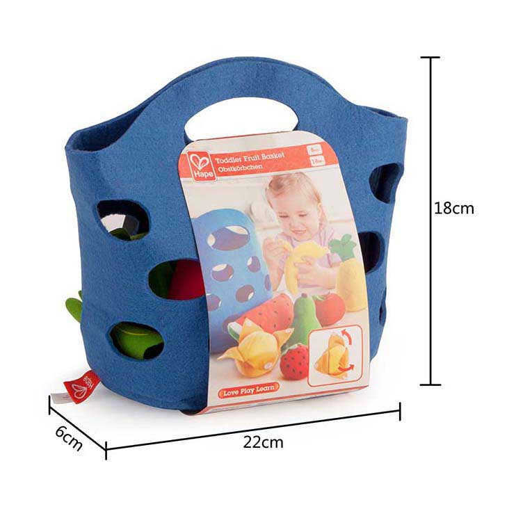 Afbeelding laden in galerijviewer, Hape vilt fruitmandje - 8dlg.