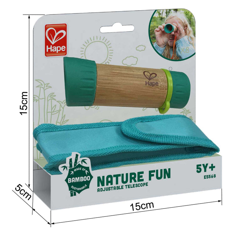 Load image into Gallery viewer, Hape verstelbare bamboe telescoop