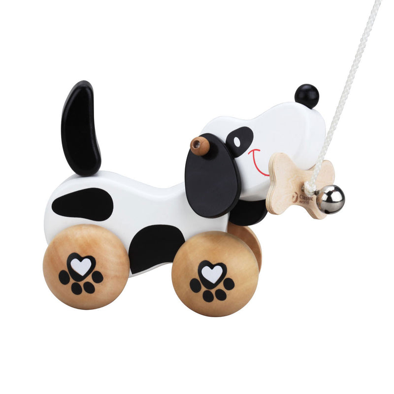 Load image into Gallery viewer, Classic world houten kwispel hondje