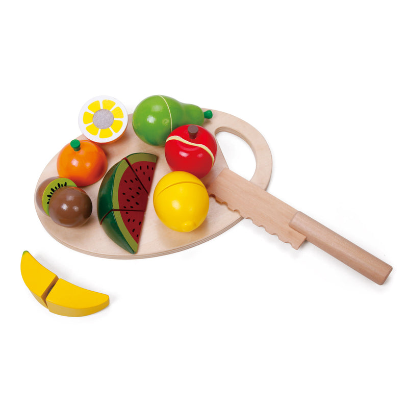 Load image into Gallery viewer, Classic world houten snijfruit met snijplank, 17dlg.