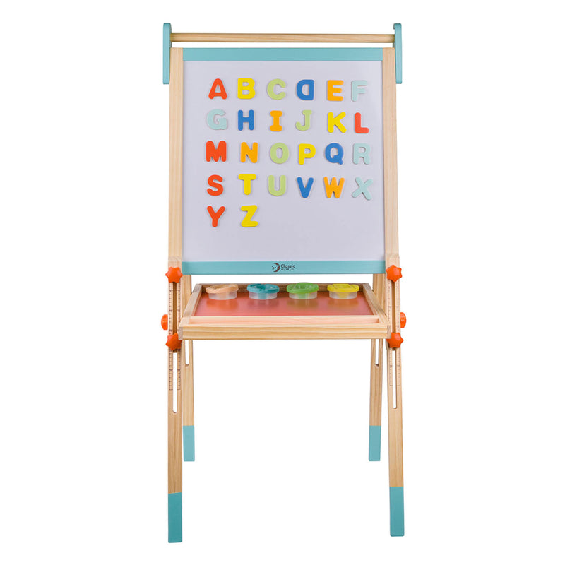 Load image into Gallery viewer, Classic world houten magneet- en schoolbord 2in1, 39dlg.