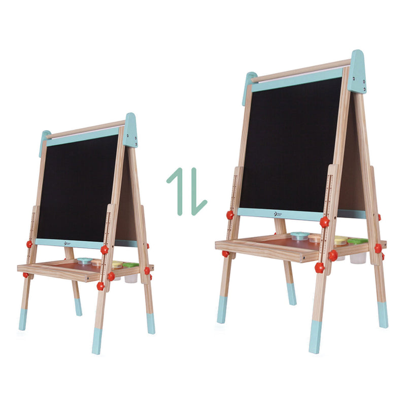 Load image into Gallery viewer, Classic world houten magneet- en schoolbord 2in1, 39dlg.