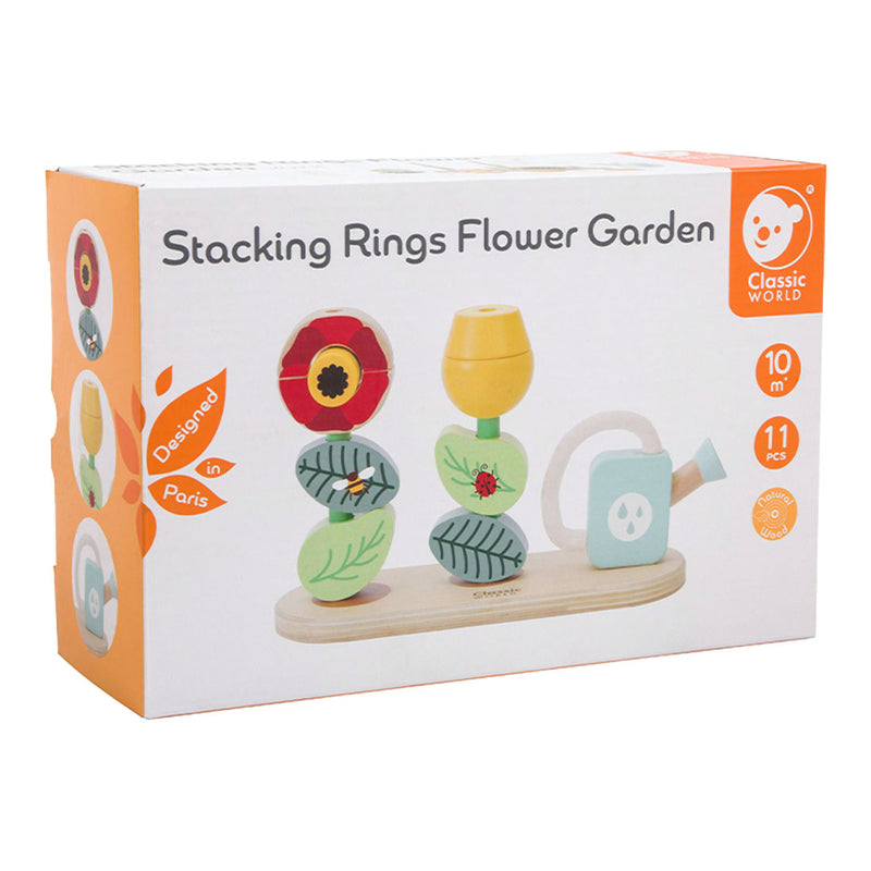 Load image into Gallery viewer, Classic world houten stapel puzzel bloementuin, 11dlg.