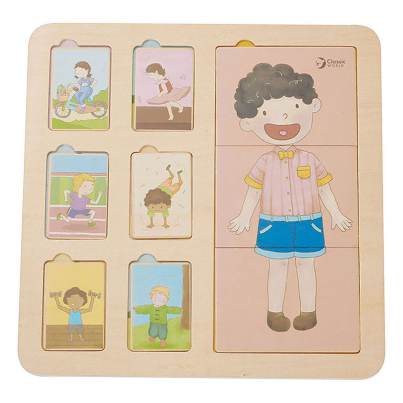 Load image into Gallery viewer, Classic World Houten Lagenpuzzel Lichaam, 19dlg.
