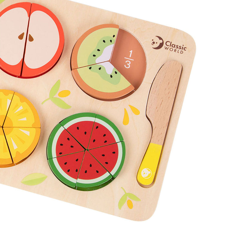 Load image into Gallery viewer, Classic world houten breuken puzzel educatief speelgoed 22-delig.