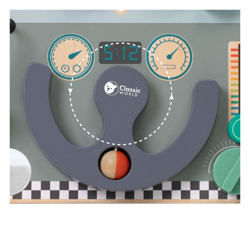 Load image into Gallery viewer, Classic world houten activiteitenbord verkeer