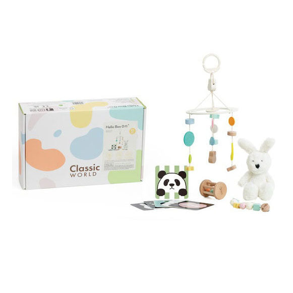 Load image into Gallery viewer, Classic world baby hello speelgoed box 0-6 maanden