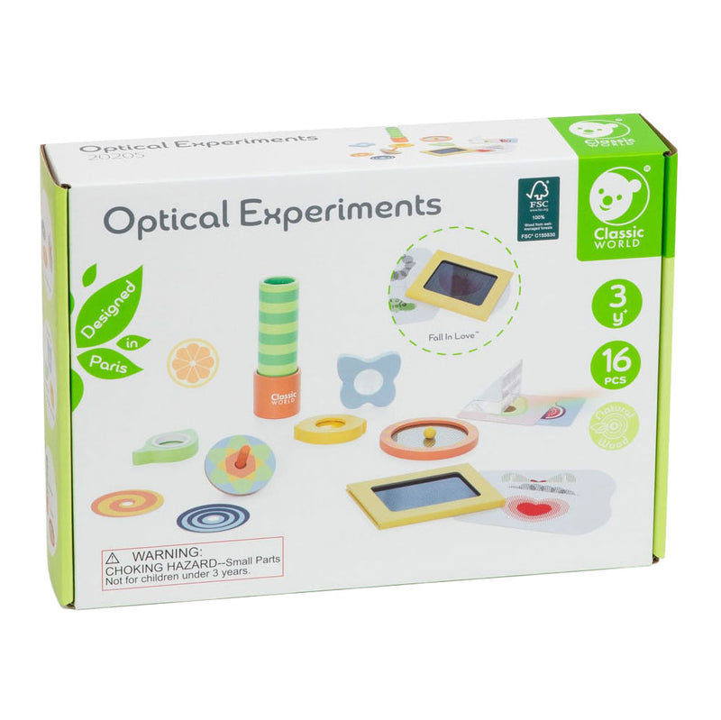 Load image into Gallery viewer, Lobbes speelgoed bv classic world optische experimenten houten speelset, 16dlg.