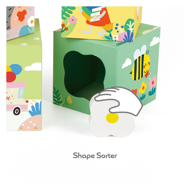 Load image into Gallery viewer, Classic world stapelblokken met bosdieren, 10dlg.