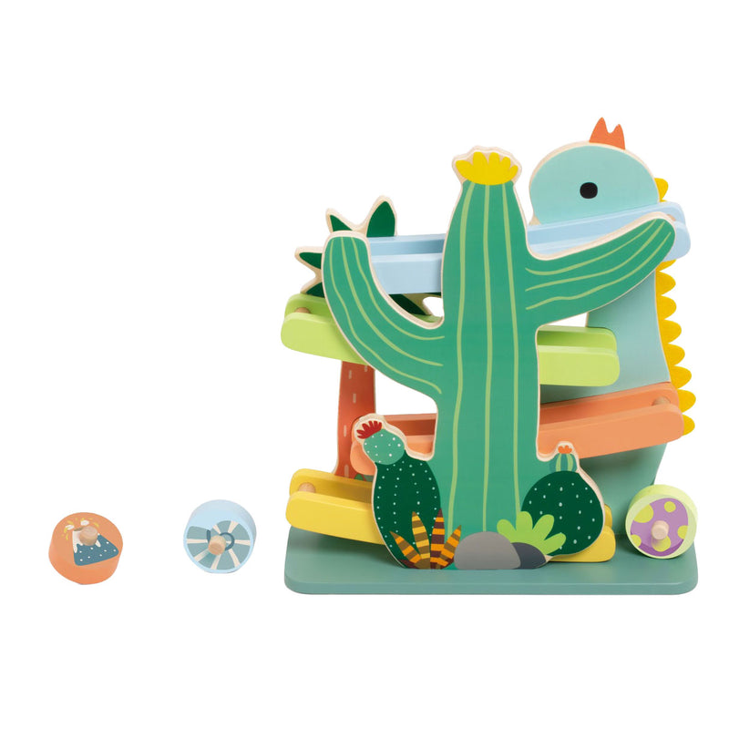 Load image into Gallery viewer, Classic world houten ballenbaan dinosaurus - educatief speelgoed 4-delig.