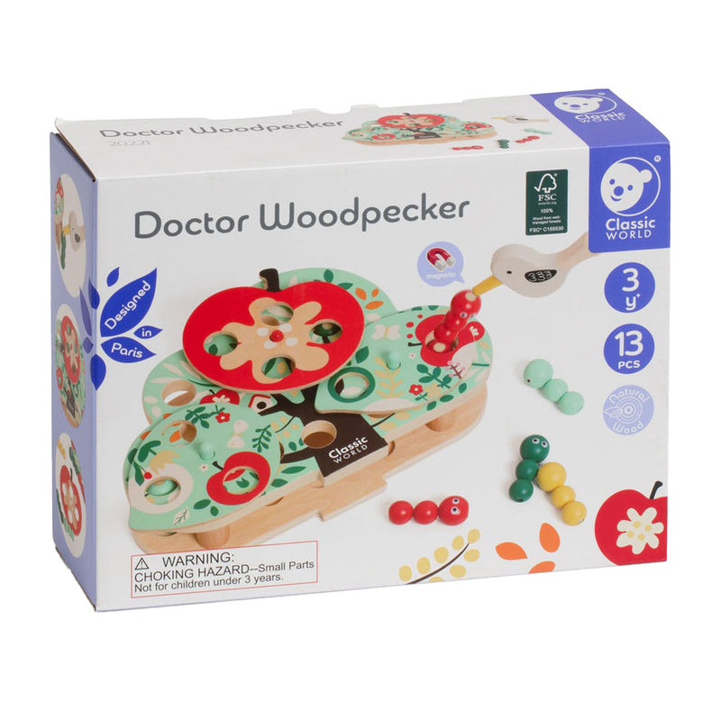 Load image into Gallery viewer, Classic world doctor woordpecker houten vangspel, 13dlg,