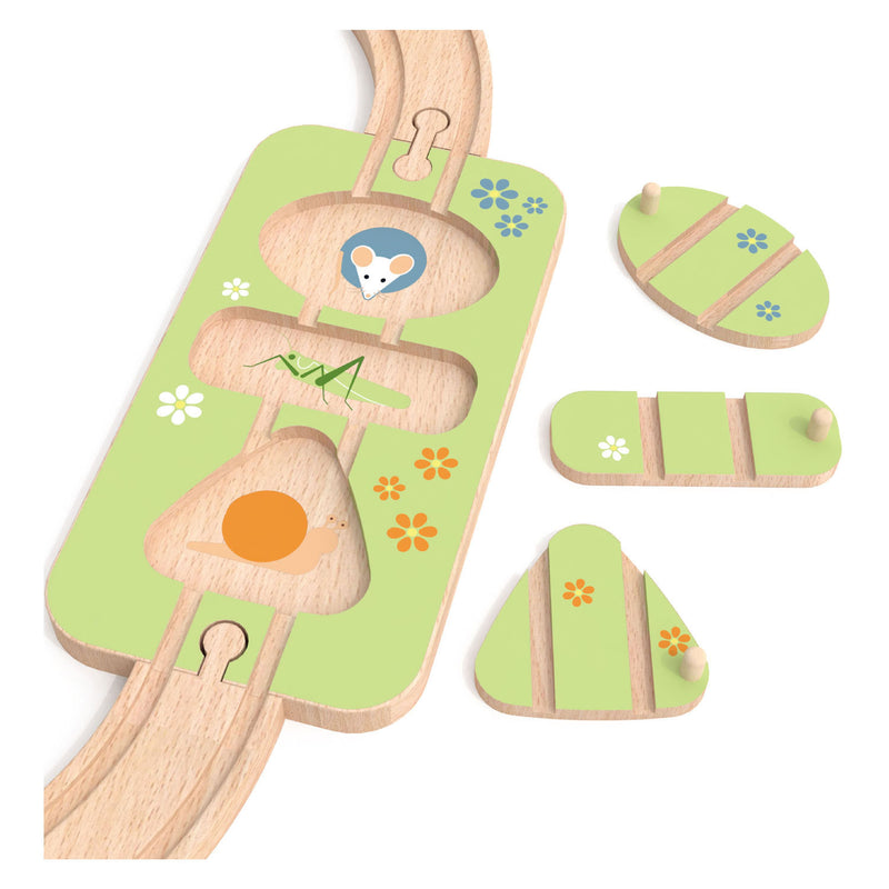 Load image into Gallery viewer, Classic world houten treinbaan speelset, 40dlg.