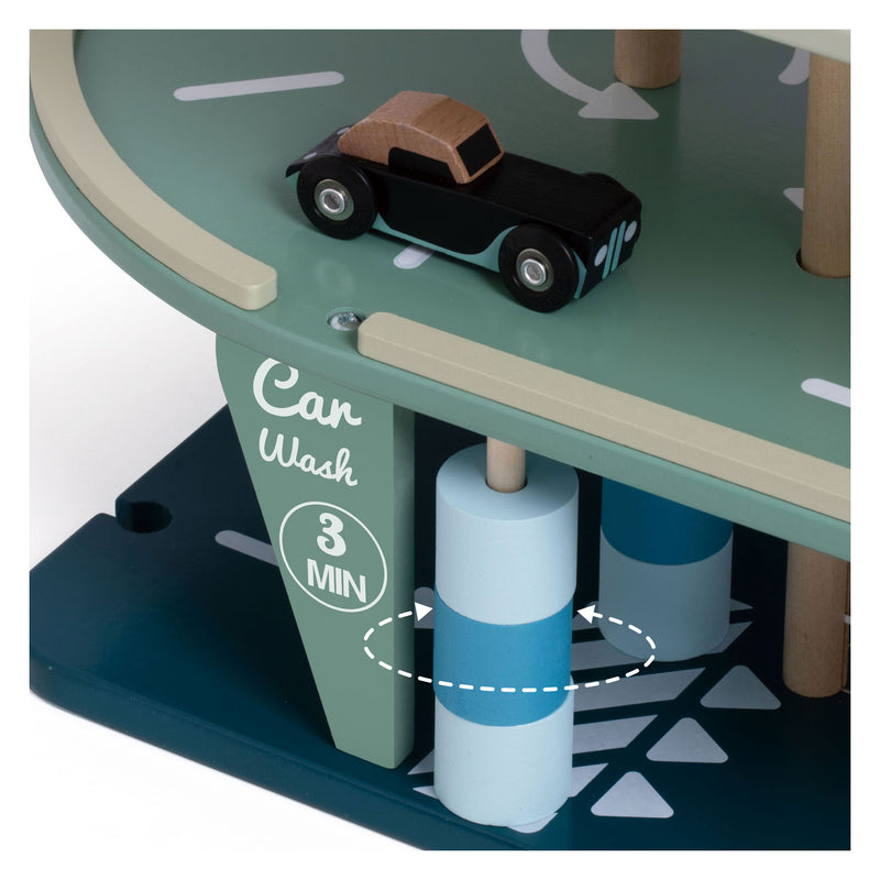 Load image into Gallery viewer, Classic world houten vintage garage met auto's, 11dlg.