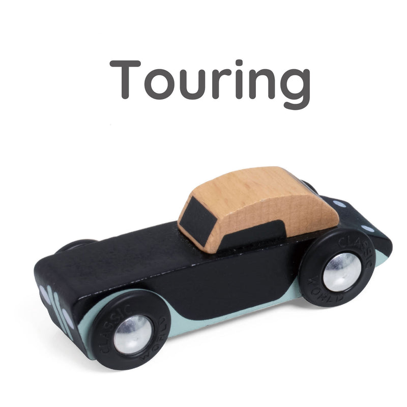 Load image into Gallery viewer, Classic world houten tour auto's set, 3st.