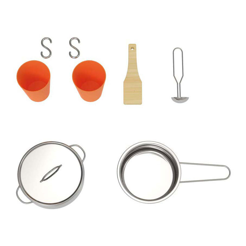 Load image into Gallery viewer, Classic world houten buitenkeuken speelkeuken met accessoires 7-delig.