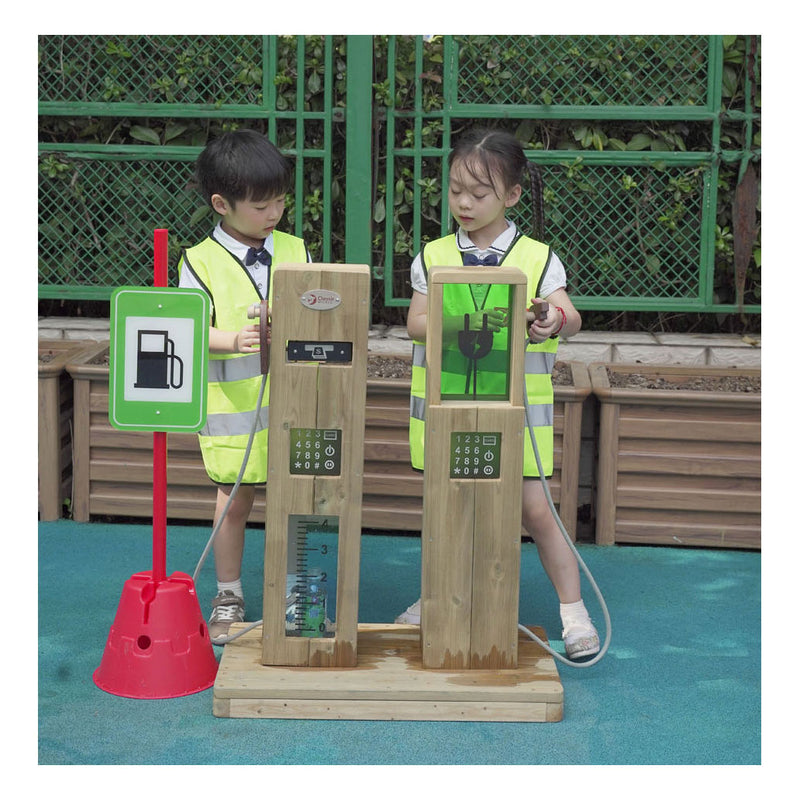 Load image into Gallery viewer, Classic world houten outdoor speel tankstation