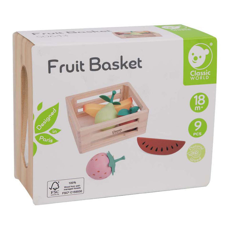 Afbeelding laden in galerijviewer, Classic world houten krat met fruit