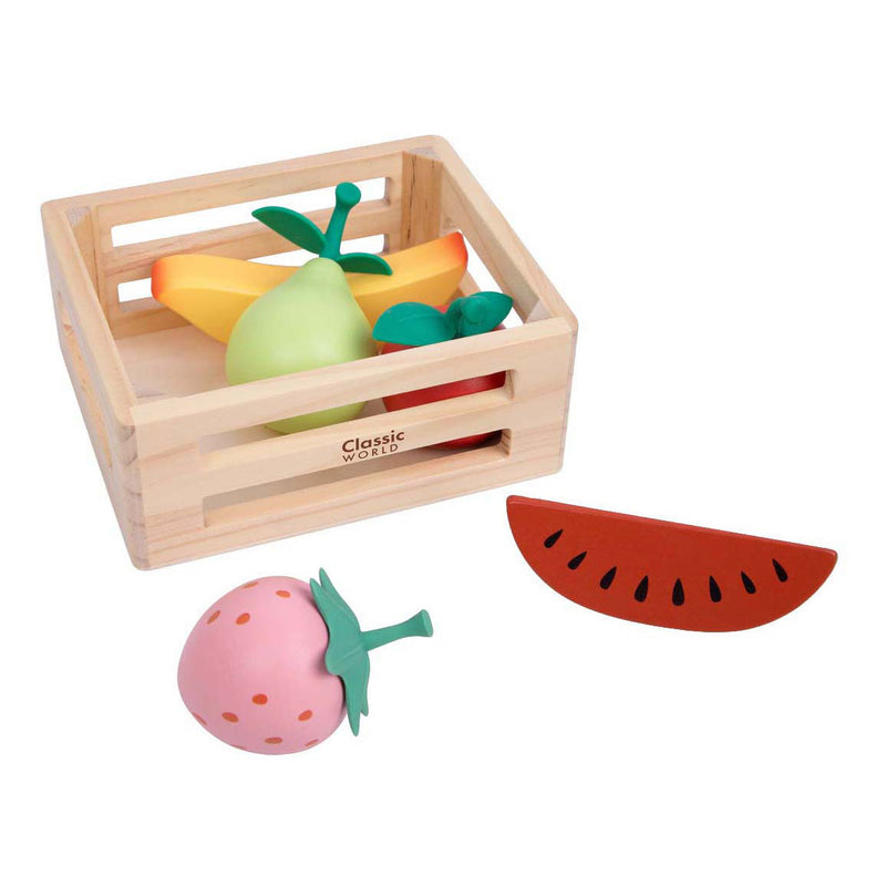 Afbeelding laden in galerijviewer, Classic world houten krat met fruit