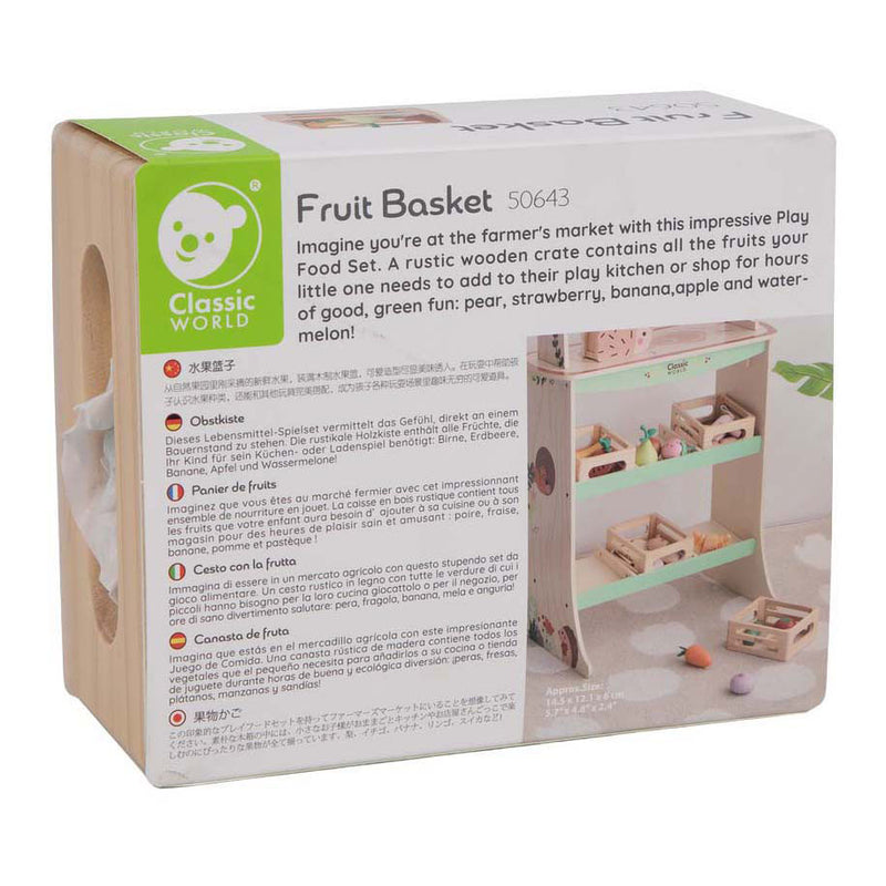 Afbeelding laden in galerijviewer, Classic world houten krat met fruit