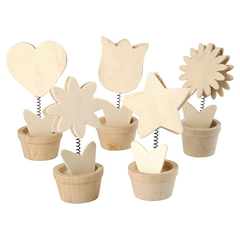 Load image into Gallery viewer, Creativ company versier je houten memoclip bloem, 10st.