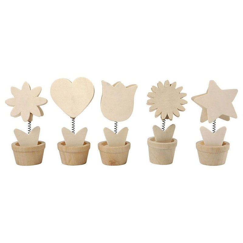 Load image into Gallery viewer, Creativ company versier je houten memoclip bloem, 10st.